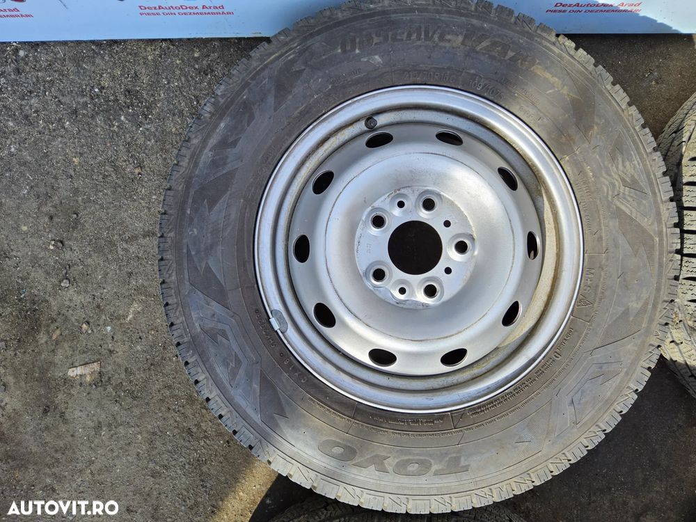 Jante cu anvelope Fiat Ducato Peugeot Boxer Citroen Jumper r15c 215/70/r15c jante cu cauciucuri - 6