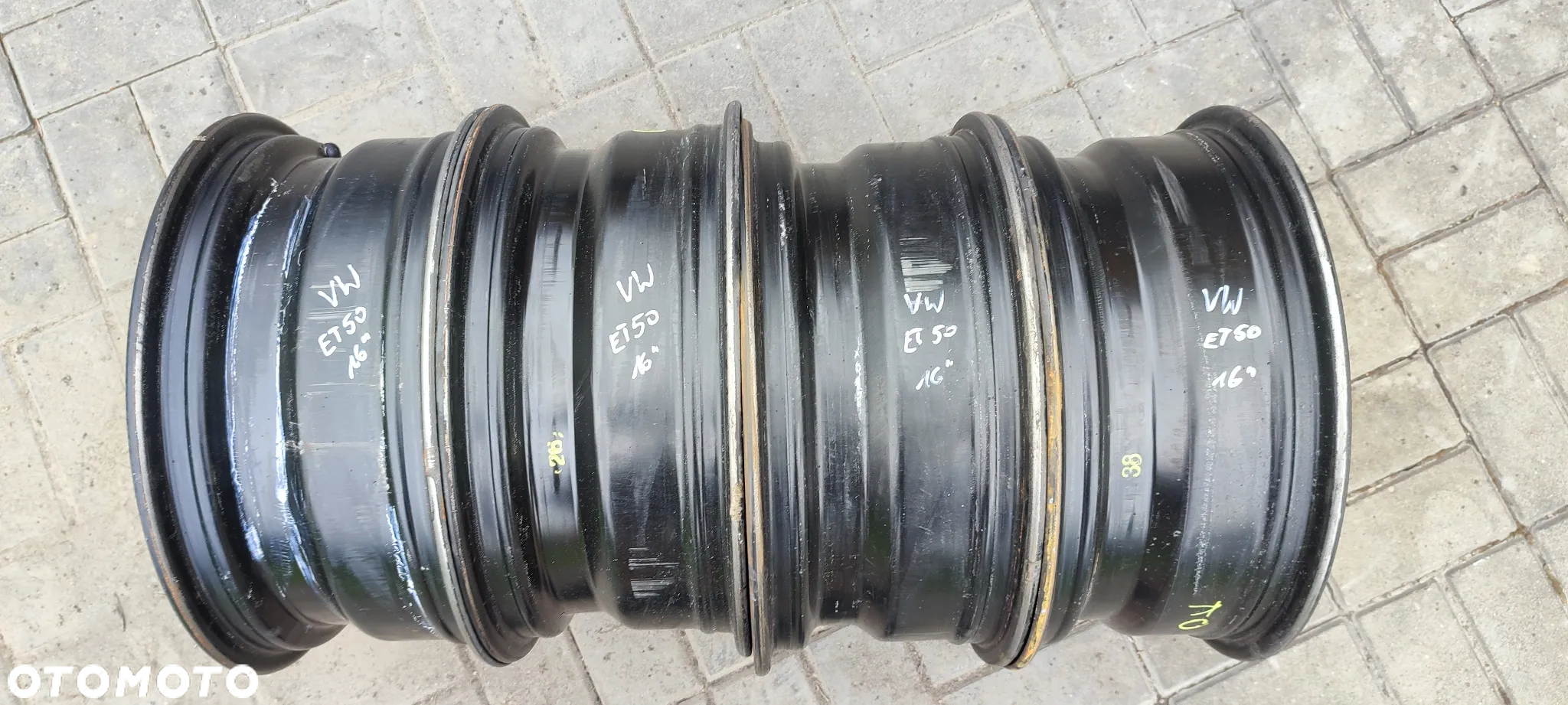 FELGI STALOWE 5x112 6,5Jx16 CALI ET50 VW AUDI SEAT SKODA KOMPLET 4 SZTUKI - 8