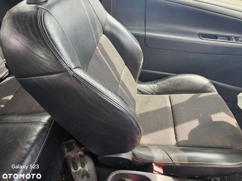 Fotel kierowcy pasażera kanapa pół-skóra skórzane boczek tapicerka Peugeot 207 2008r 3d hatchback EZQC - 1