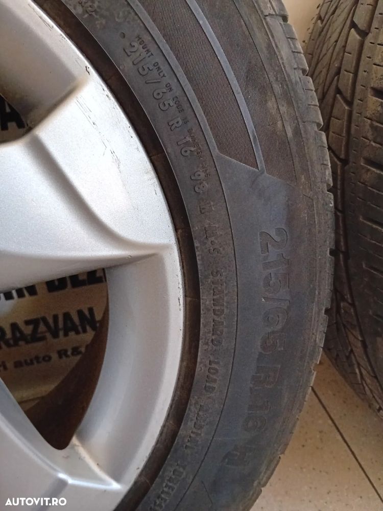 Jante Aluminiu Dacia Duster 215/65R16 Anvelope Continental 2023 Vara F Bune Jante Dacia Duster - 8