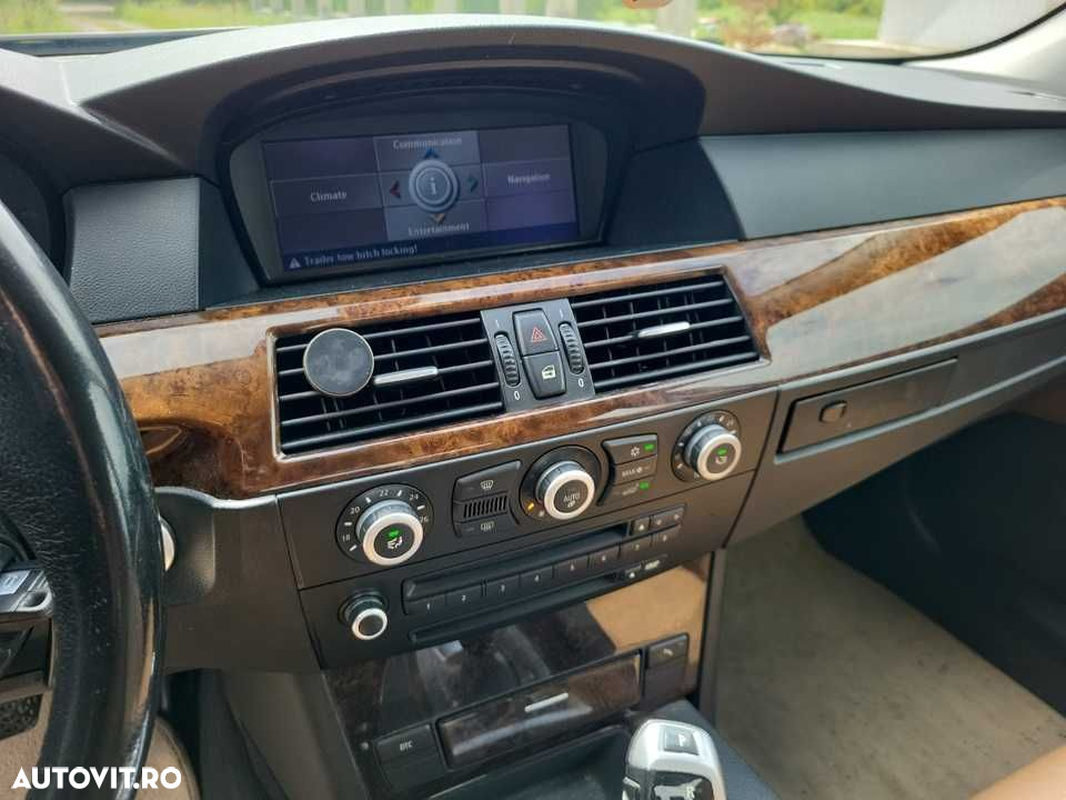 Interior piele caramizie bmw e60 volan stanga 2008 - 8