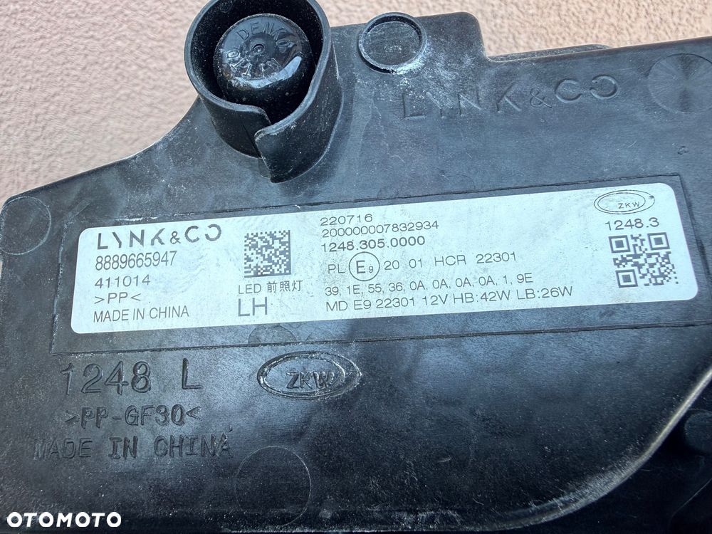 Lampa przednia LYNK&CO 01 FULL LED KOMPLET EUROPA ORYGINALNE ZKW - 10