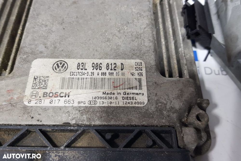 Kit pornire / Calculator 03L906012D Volkswagen Crafter 2.0 Euro 5 - 3
