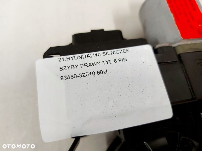 hyundai i40 silniczek szyby prawy tył tylny 6 pin 83460-3z010 - 3