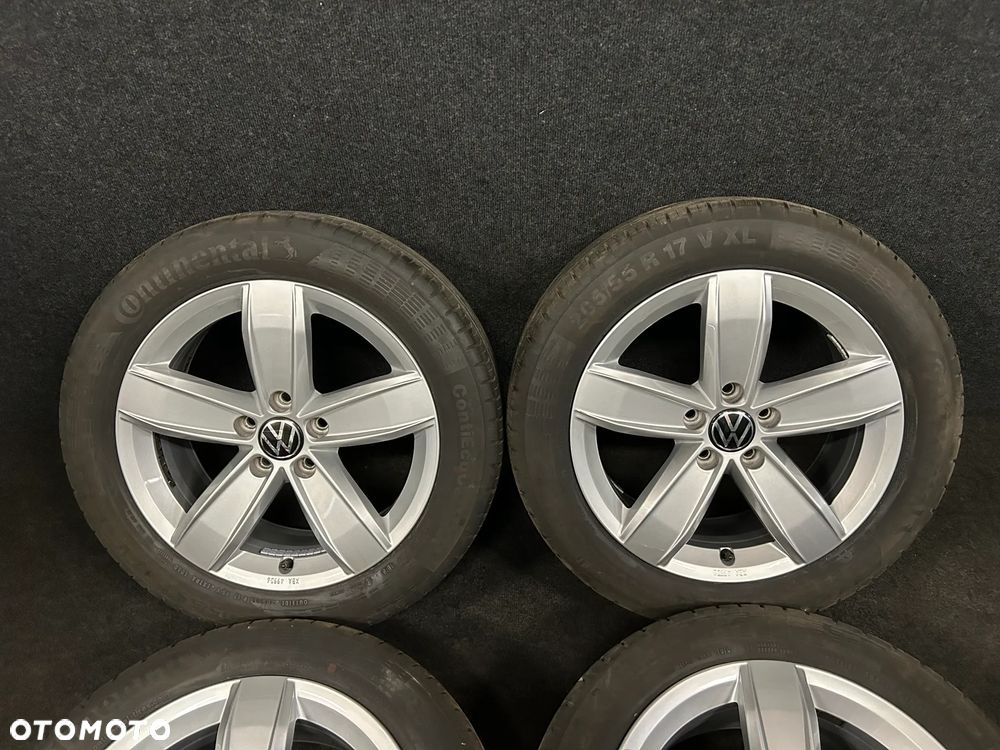 Alufelgi VW Golf 8, 7, 6, 5, Touran, Caddy, Sportsvan 17 cali 5x112 4szt. Opony Continental 205/55/17 95V XL 4szt. Ładne! - 2