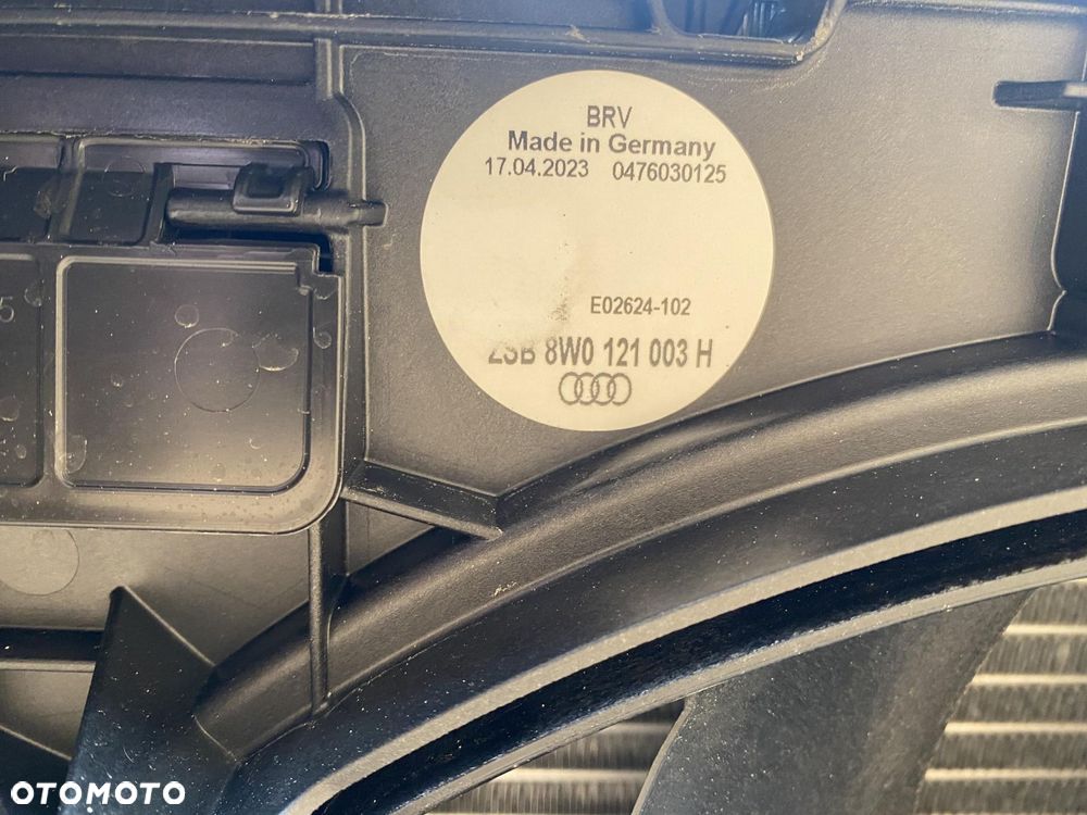 AUDI A6 C8 4K 2.0 TDI PAS PRZEDNI KOMPLETNY CHŁODZNICE WENTYLATOR - 9