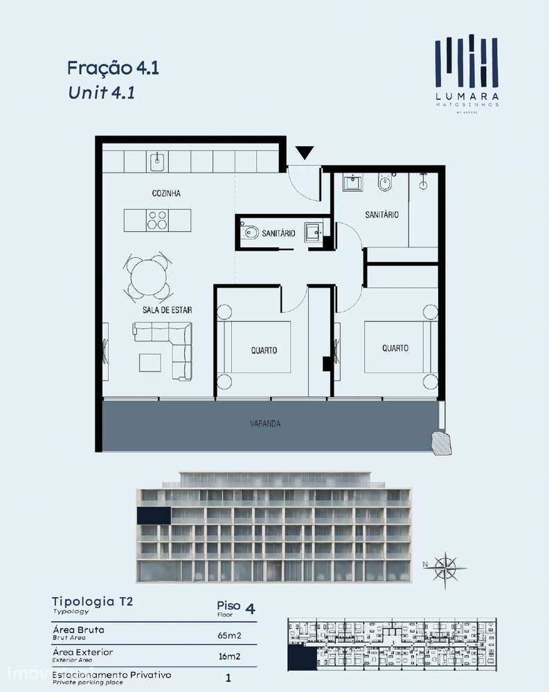 Oportunidade de Investimento|T2 LUMARA Matosinhos|Cedência de posição - Grande imagem: 4/4