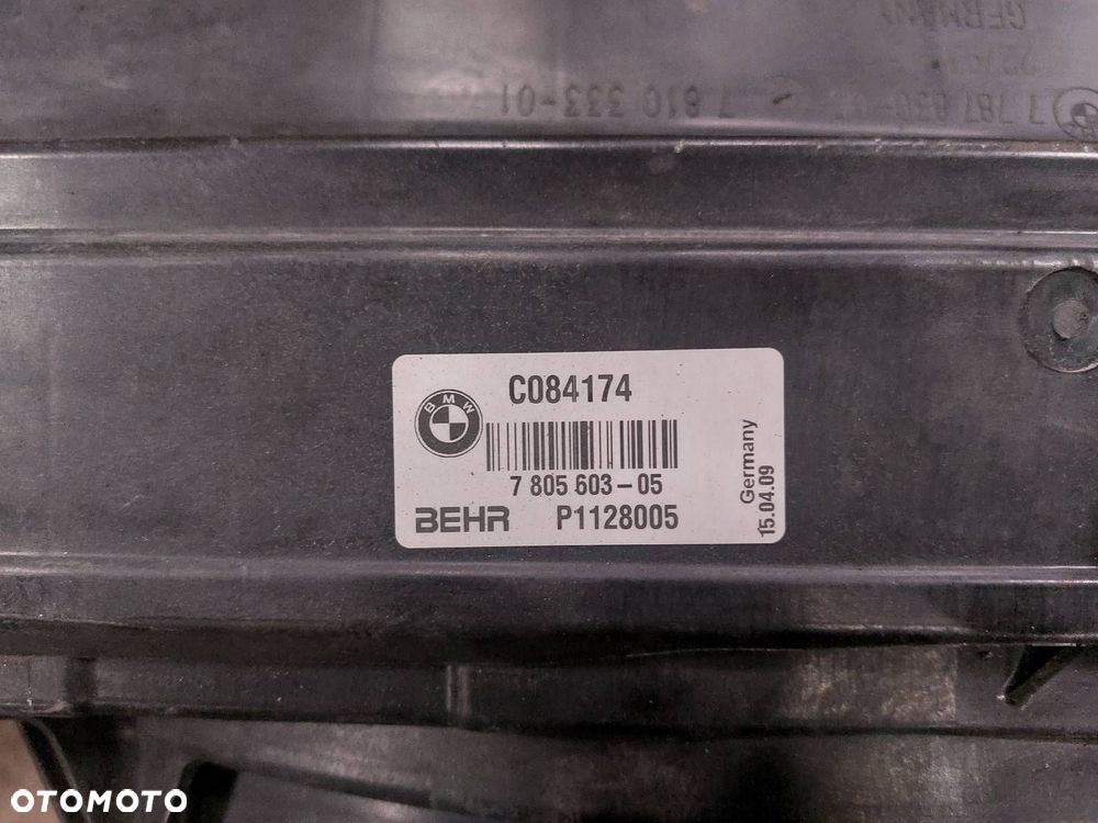 CHŁODNICE KOMPLET + WENTYLATOR BMW E61 520D 2.0 D 77260104 7805603 - 9