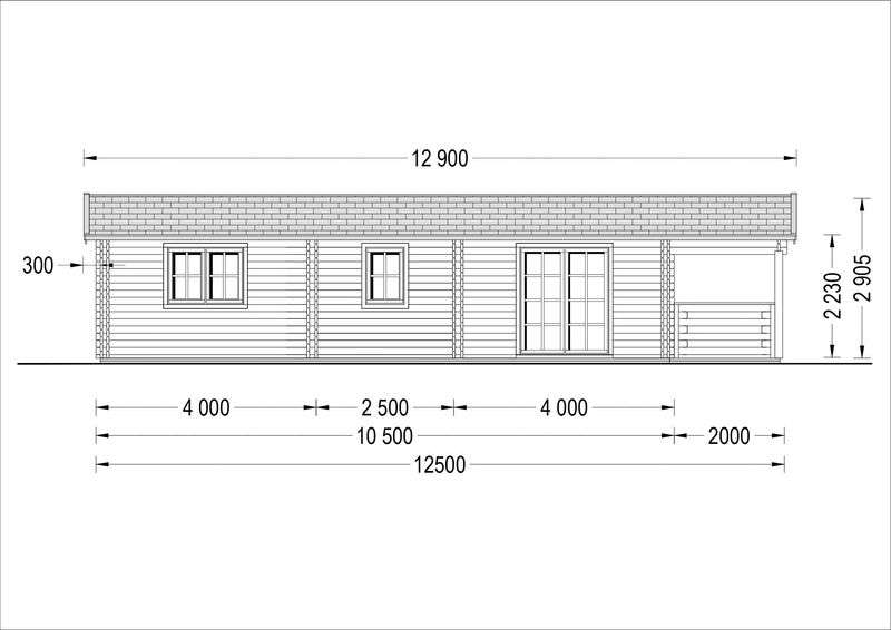 Casa de Madeira com 70m2 - Grande imagem: 5/7
