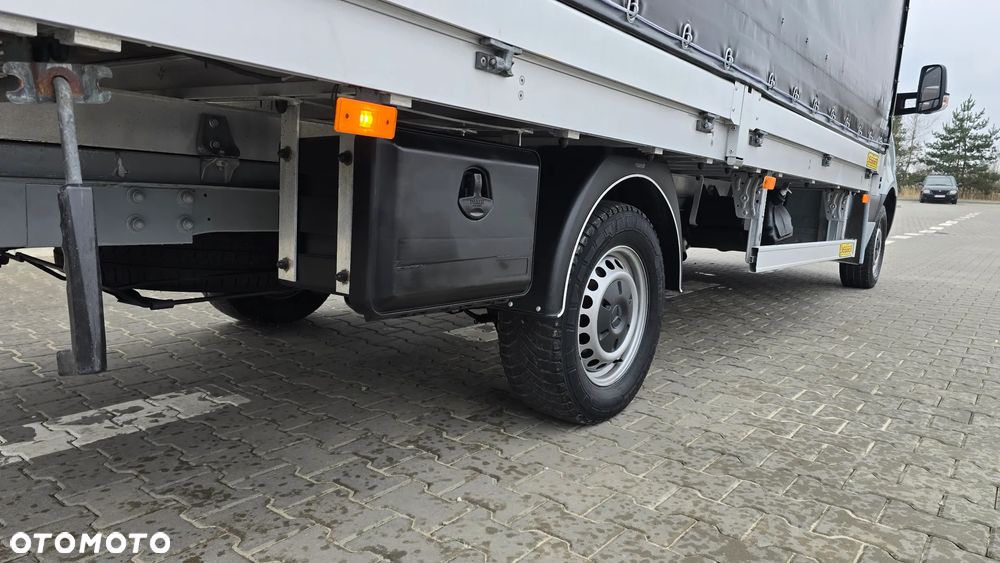Mercedes-Benz SPRINTER 316 CDI 907❗ PLANDEKA 10 PALET / DRZWI Z TYŁU / DWIE WYSOKOSCI JAZDY / ZABUDOWA JEGGER / MAX ROZSTAW OSI / PODUSZKI PNEUMATYCZNE / SYPIALKA / RAMA / LAWETA / SALON POLSKA ❗❗ - 15