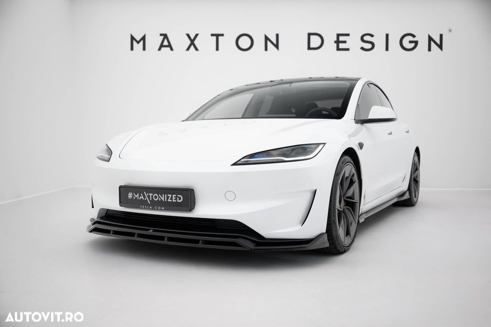 Elemente tuning Tesla Model 3 Highland eleron difuzor prelungire bara fata spate