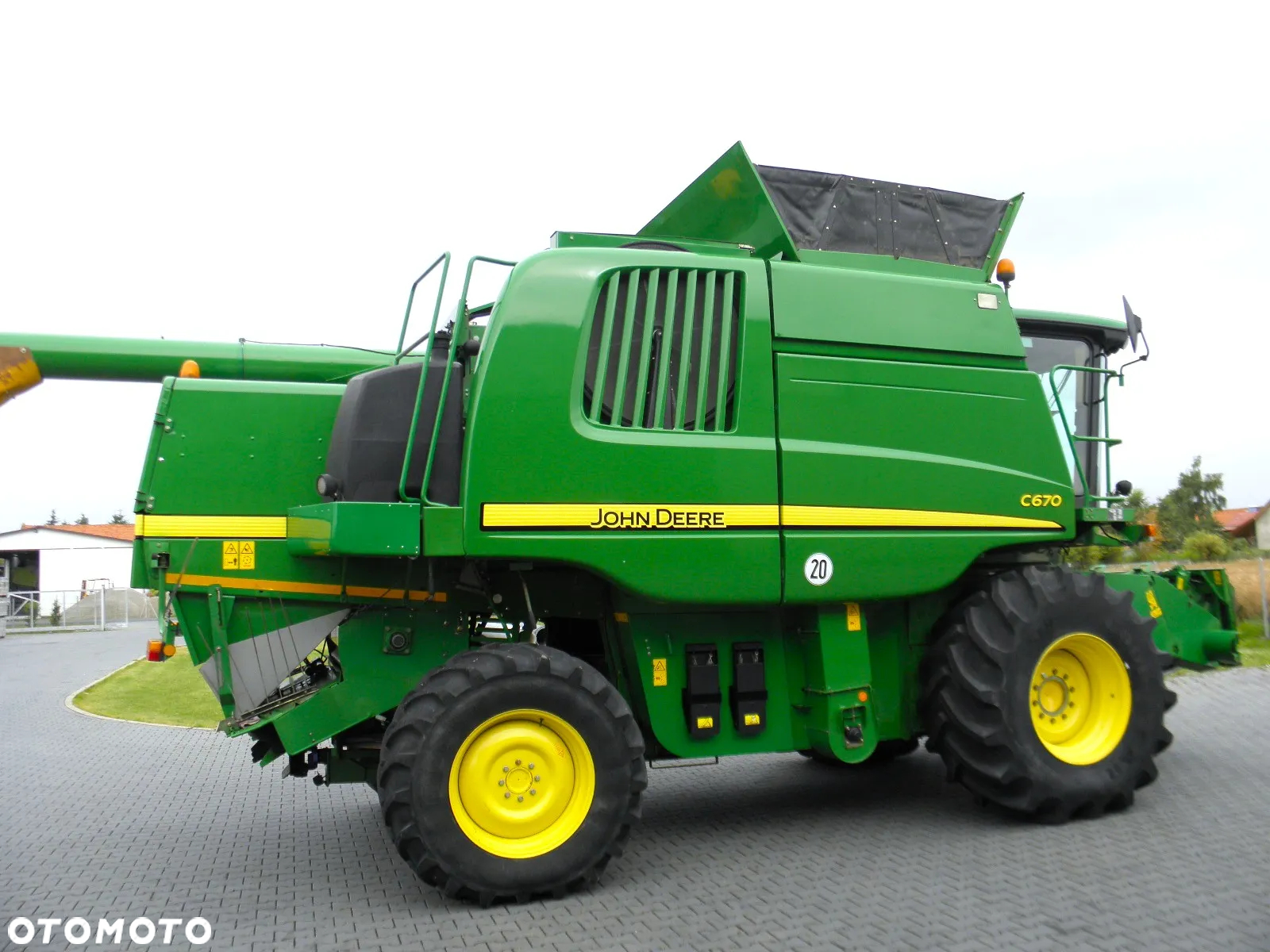 John Deere C 670 2008 Rok, heder 7,6m, 1900 mtg, Nie Malowany, Stan Idealny - 10