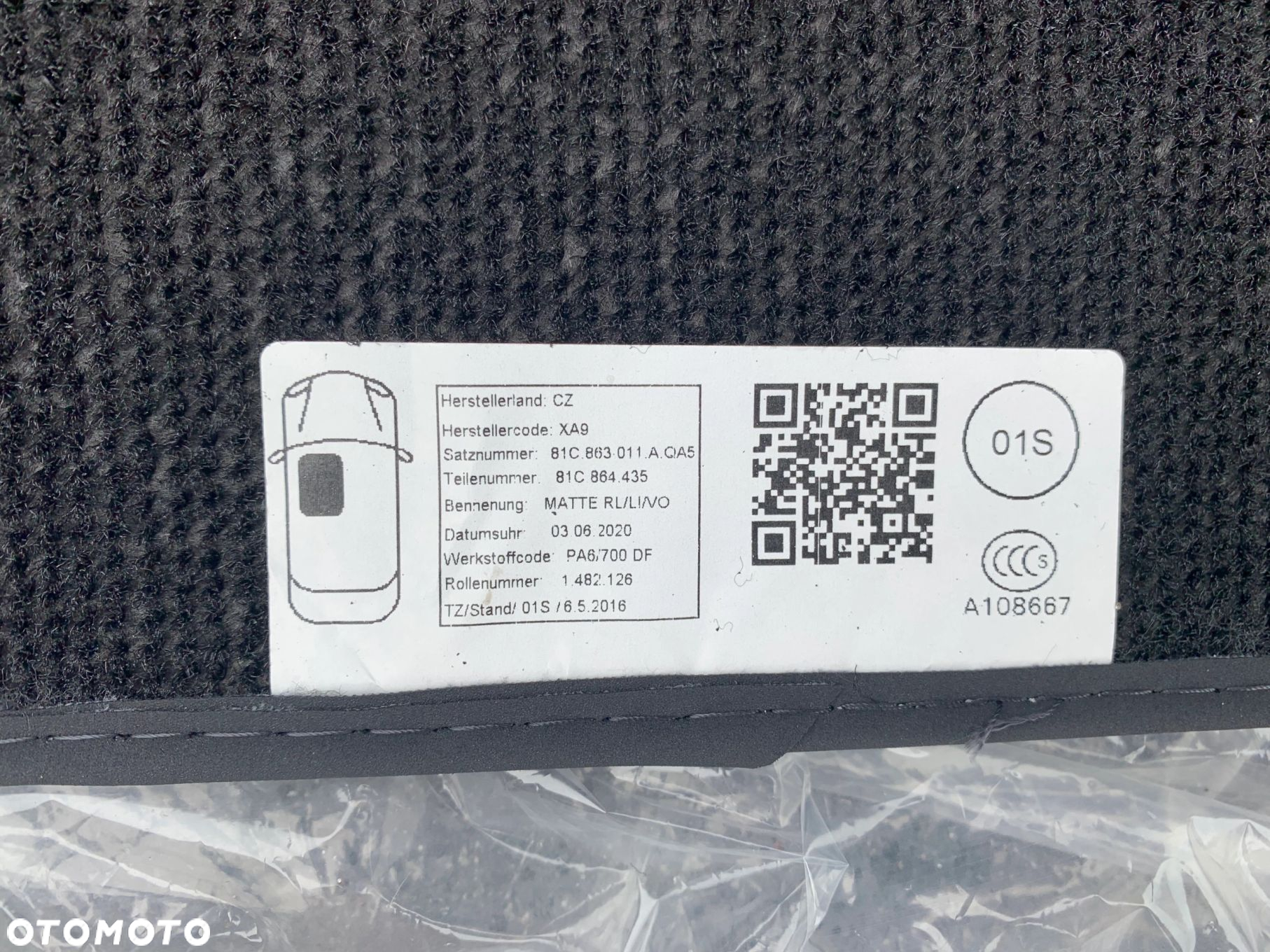 DYWANIKI WELUROWE AUDI Q2 81A JAK NOWE KOMPLET UK - 10