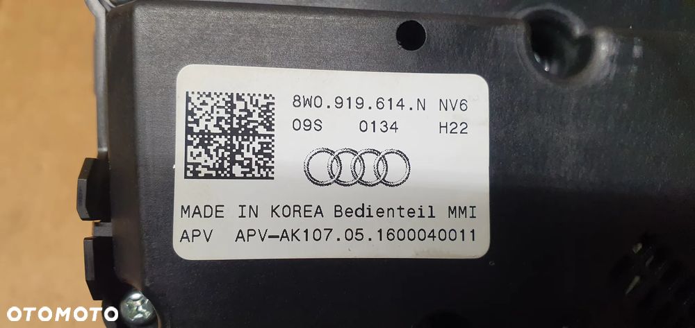 Panel sterowania przełączniki MMI NAVI Audi A4 B9 8W0919614N - 6