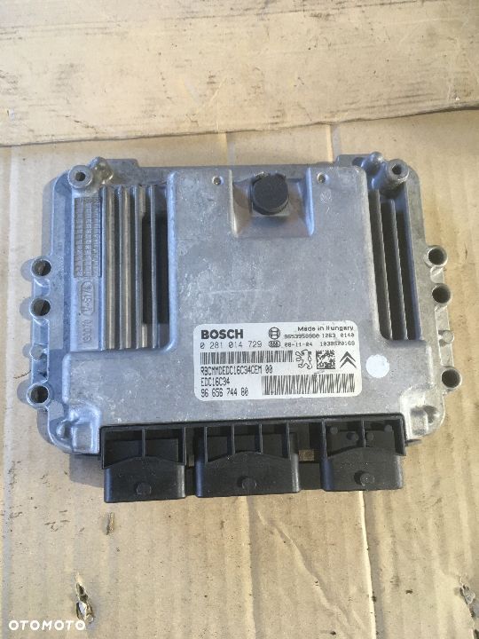 KOMPUTER SILNIKA CITROEN C4 PICASSO 1.6HDI 0281014729 - 1
