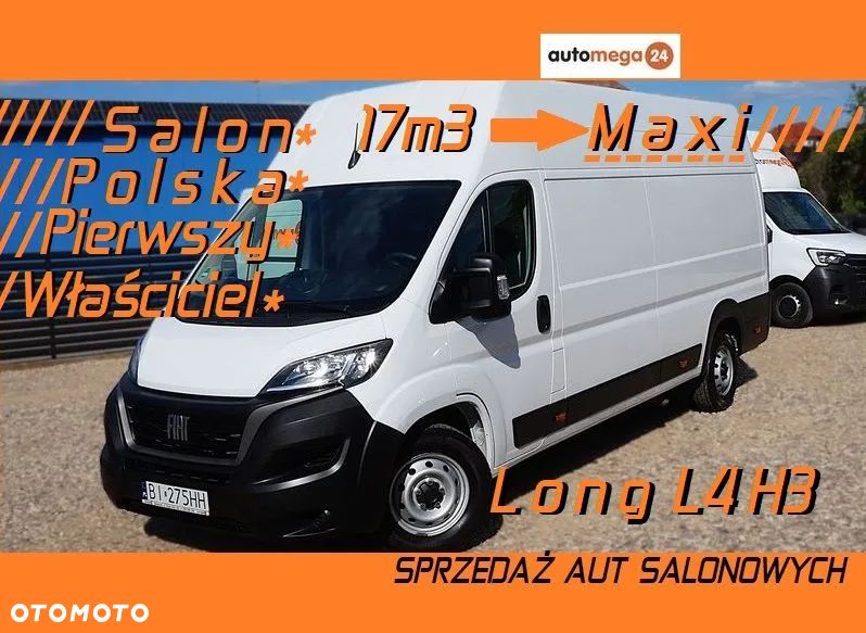 Fiat DUCATO L4H3 MAXI LONG HAK-3t. 17m3 Silnik Euro6 Homologacja VAT-1 - 1