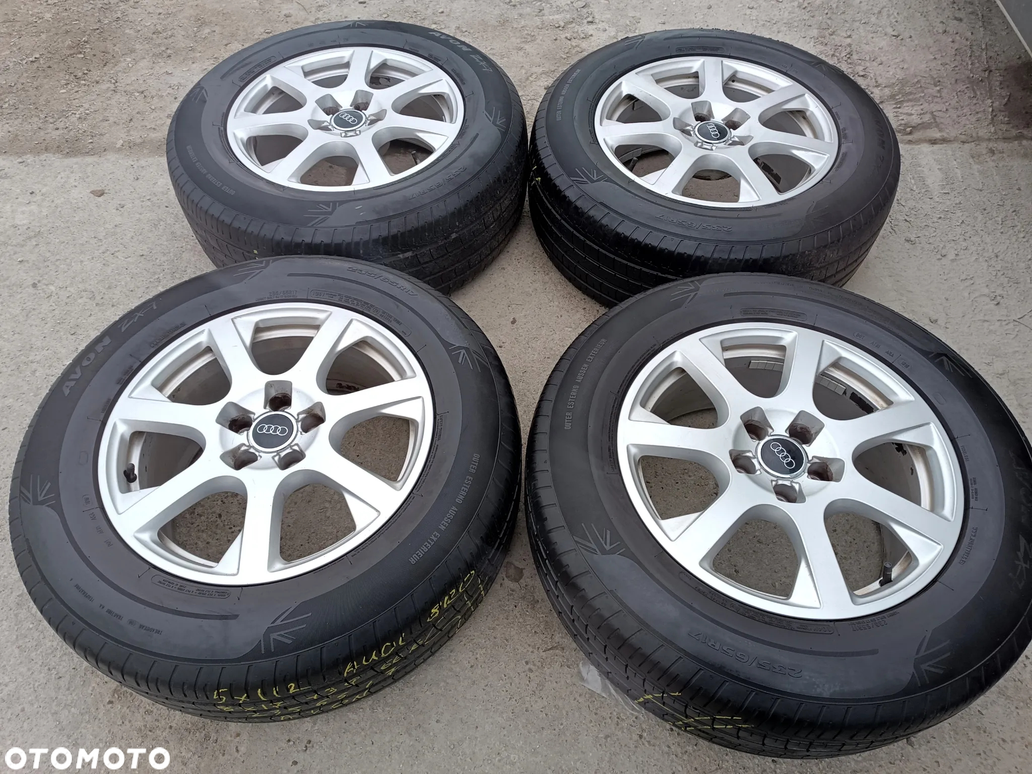 5x112 Felgi Aluminiowe Alufelgi 17 AUDI Q5 8R0 80A 8R Koła Letnie Lato 5,5mm Legnica ALU-RAD 235/65 - 2
