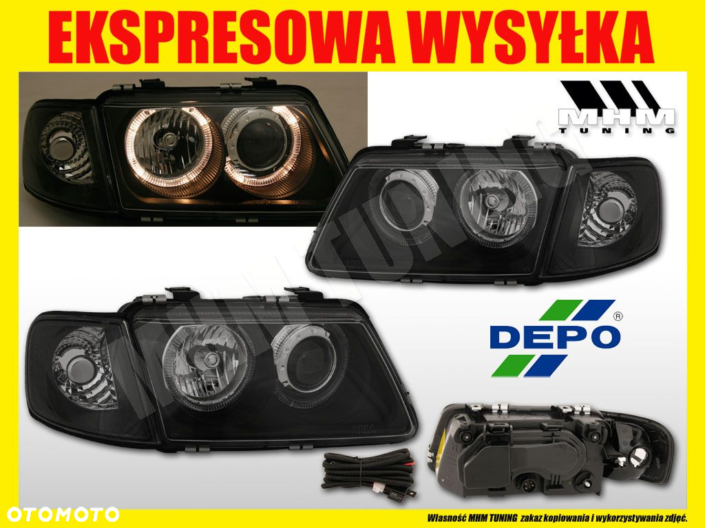 REFLEKTOR LAMPA RINGI ANGEL EYES AUDI A3 8L0 96 FK - 2