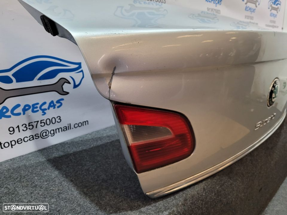 PORTA TAMPA MALA SKODA SUPERB II 2 MK2 SEDAN CARRO FECHO PUXADOR - 6