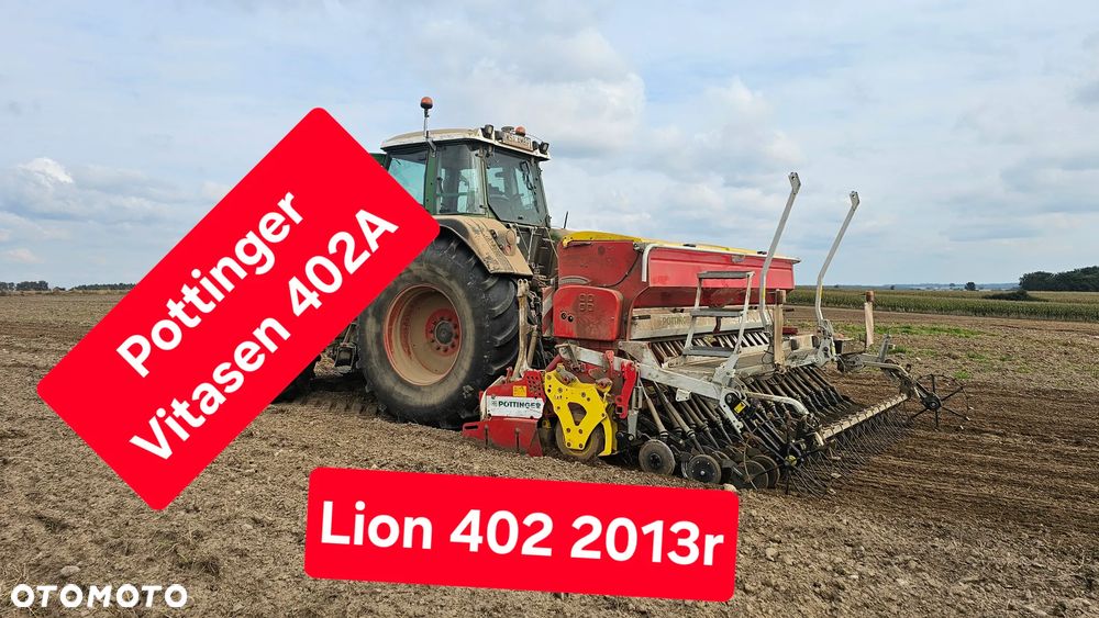 Pottinger Vitasem 402 A + Lion 402 Agregat Siewny Transport  Pronto 4cd Lion 301 + Vitasem 301A - 1