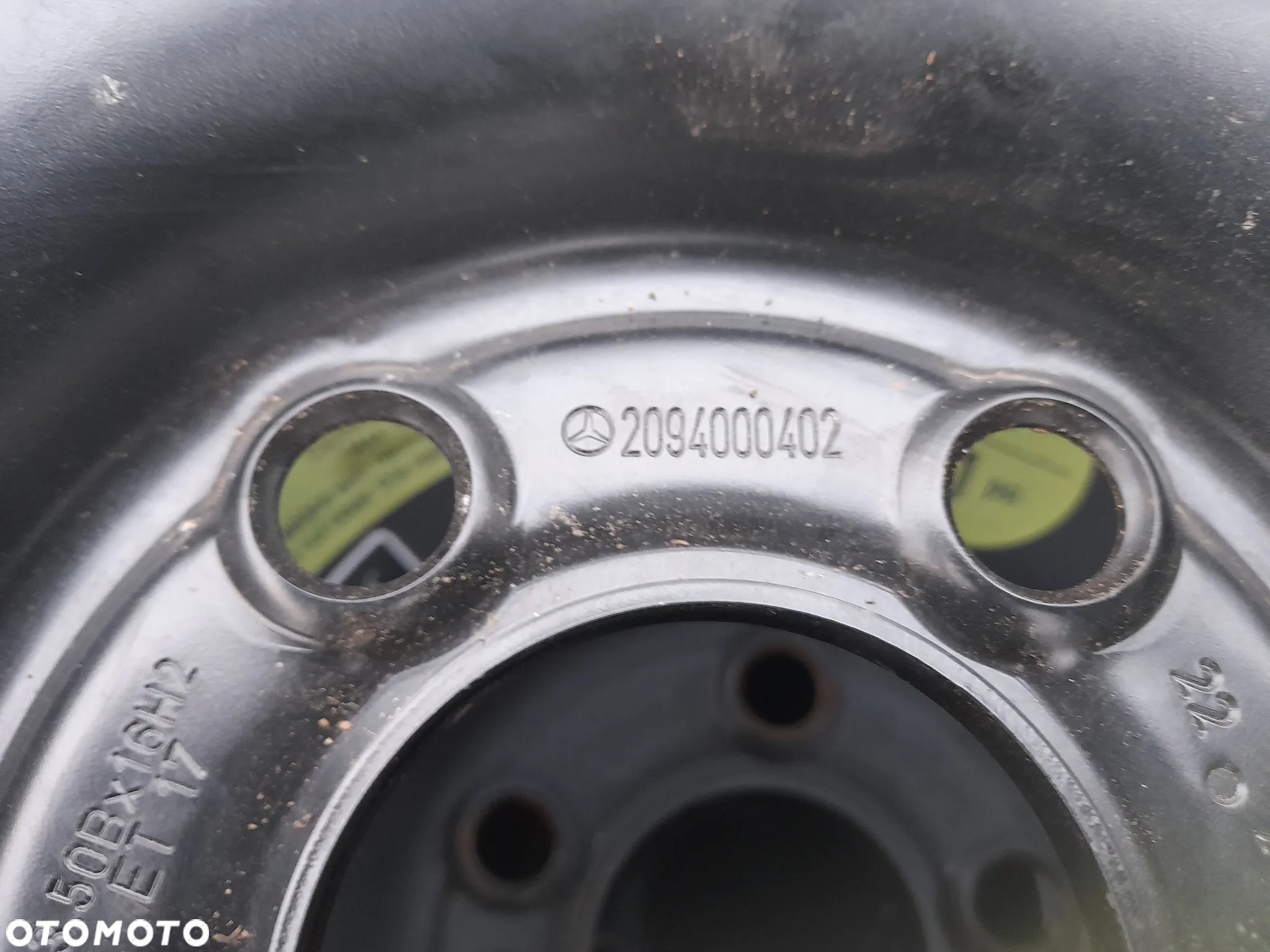 Koło dojazdowe Mercedes Audi 16" A2094000402 Continental - 2