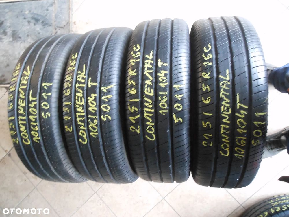 Opony 215/65r16c continental vanco 2 8mm 7mm lato komplet - 2