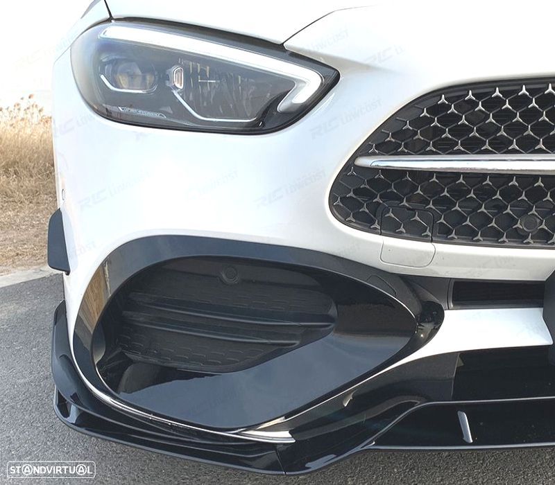 SPOILER FRONTAL MERCEDES CLASE C W206 21- PRETO BRILHANTE - 3