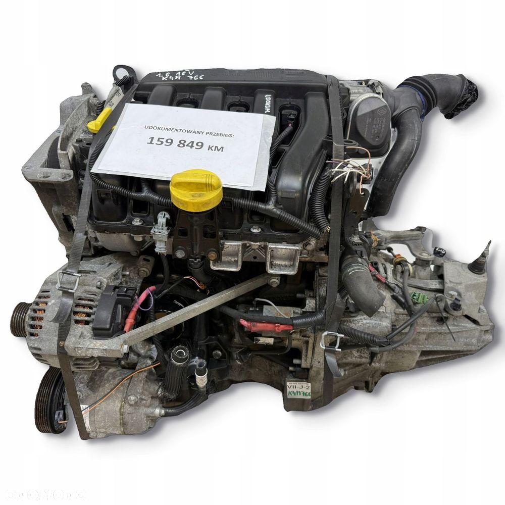 SILNIK K4M766 Renault Megane Scenic II 1.6 16V cały kompletny 159 849km - 1