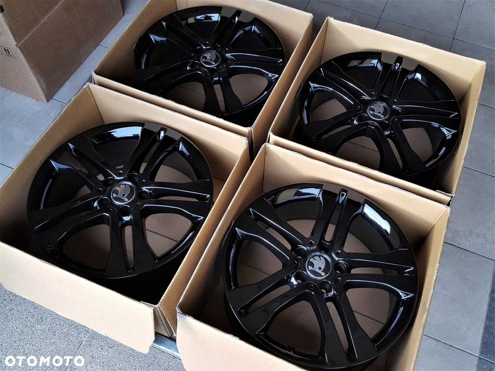 Alufelgi 18 5x112 Skoda Octavia Superb Yeti Karoq Kodiaq Czarne ! 603# - 6
