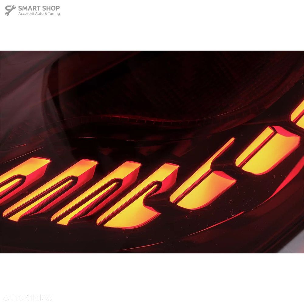 Stopuri Full LED VW Golf 6 VI (2008-2013) Rosu Fumuriu cu Semnal Dinam - 6