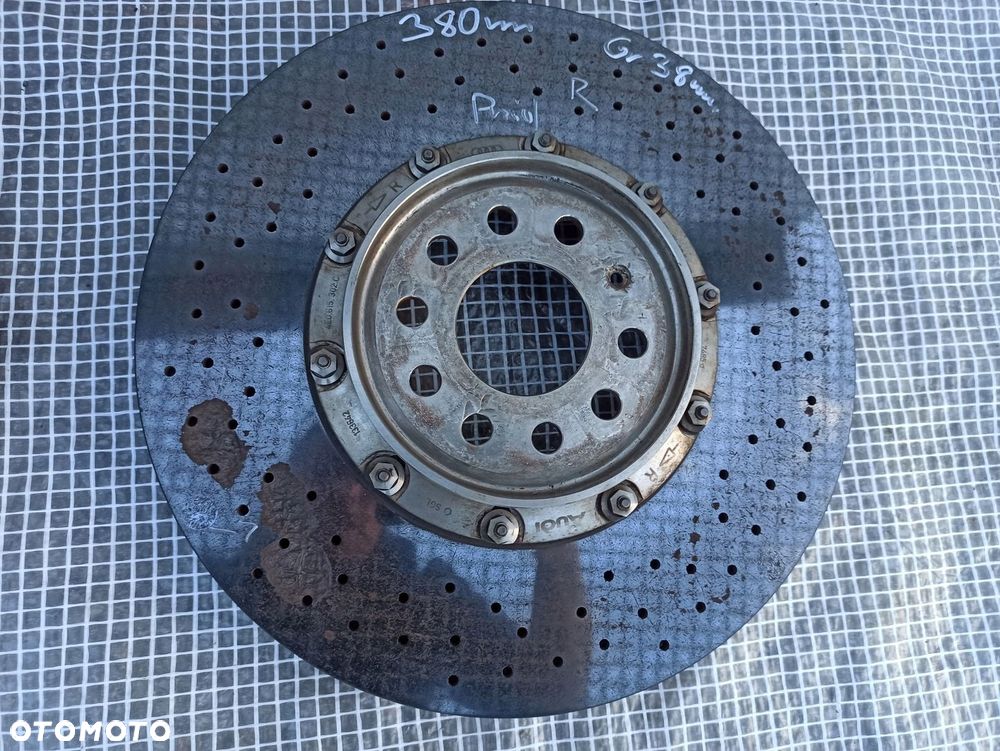 AUDI S3 S4 S5 Q5 S6 S8 HAMULCE PRZÓD 380 CERAMIKA TARCZE ZACISKI KPL SWAP - 6