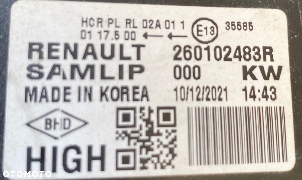 RENAULT Arkana ŁADNE ! KOMPLETNE  LAMPY PRZEDNIE REFLEKTORY LAMPA PRZEDNIA LEWA prawa Reflektor LEWY prawy PRZÓD FULL LED  LEDOWY  EUROPA FULLLED lewa prawa 260602566R   260102483R Wwa - 20