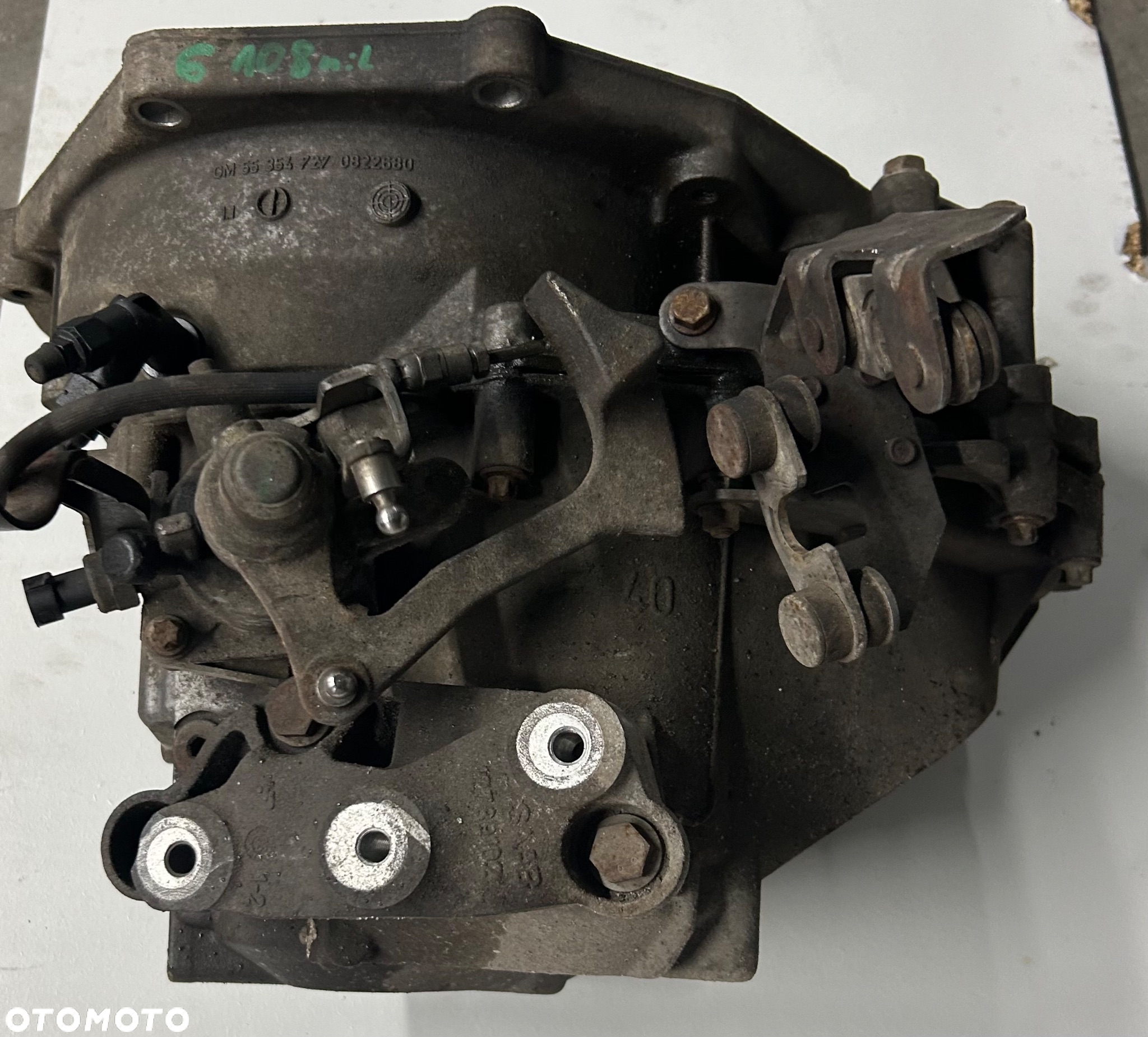 Saab 93 skrzynia biegów manualna 6 biegów f40 2.0 1.8 55354727 - 3