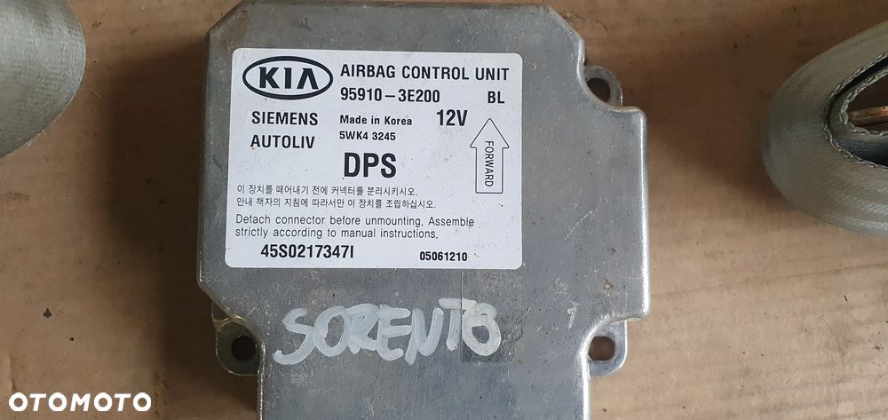 Konsola AIRBAG poduszki sensor Kia Sorento I - 9
