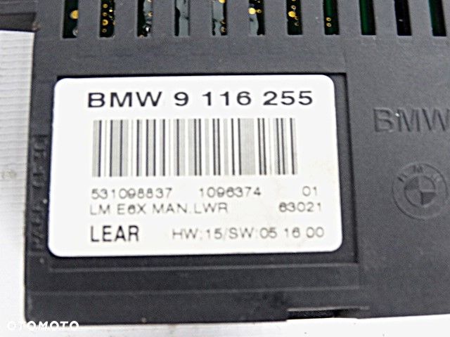BMW E60 E63 E64 E65 Sterownik Moduł Świateł Europa 61359116255 9116255 61359203081 9203081 531098837 - 4