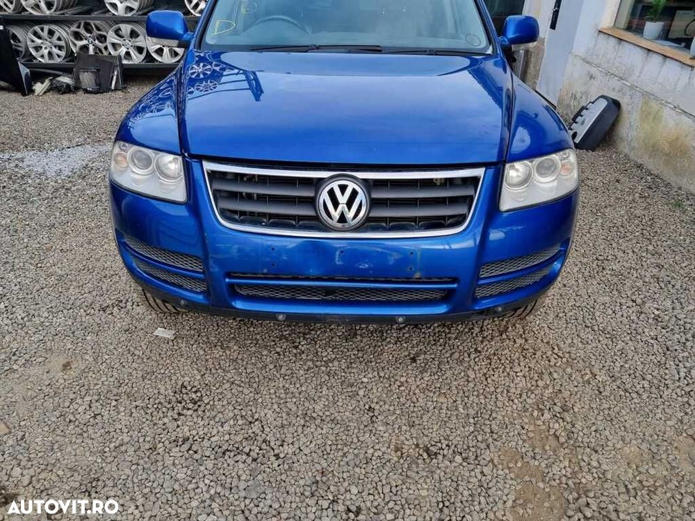 Bara fata Volkswagen Touareg 7L 2003 - 2006 ALBASTRU (1127) model fara spalatoare far - 1