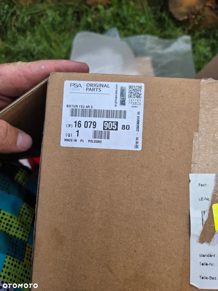 Lampa lewa lewy tył tylna Peugeot 107 1607990580 - 8