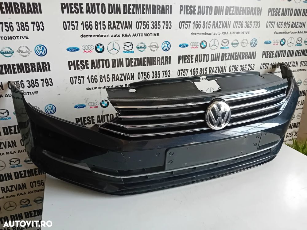 Bara Fata Completa Vw Passat B8 An 2014-2020 Completa Intacta 6 Senzori Proiectoare Grila Vw Passat - 6