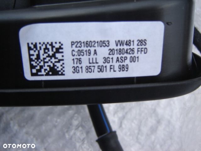 VW PASSAT B8 LUSTERKO ZEW.3G1857501 FL KAMERA NOWE - 3