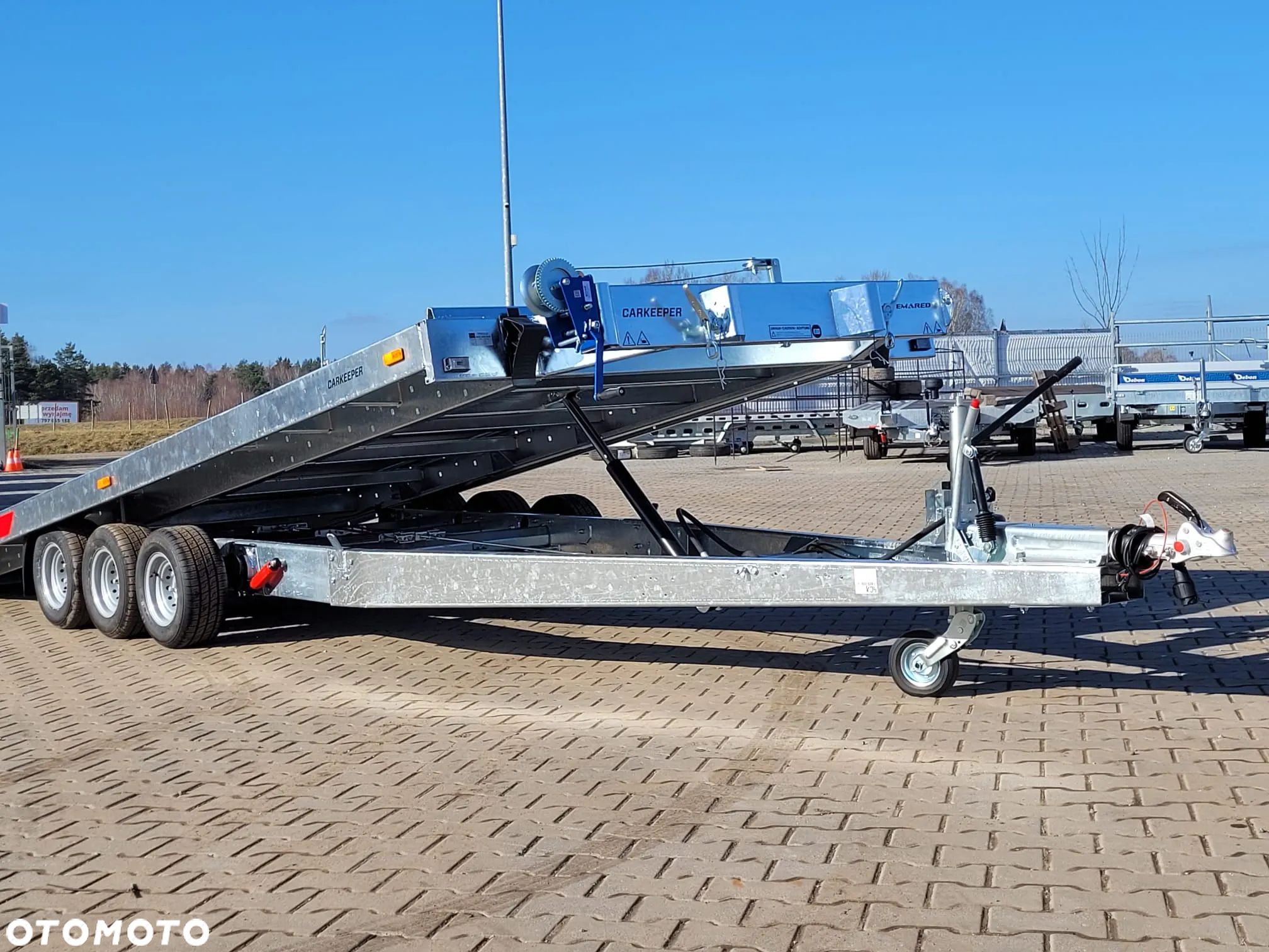TEMARED Laweta uchylna hydraulicznie 580x206cm DMC3500kg 3-osiowa, wypełnienie z blachy SOLIDNA I MOCNA - 11