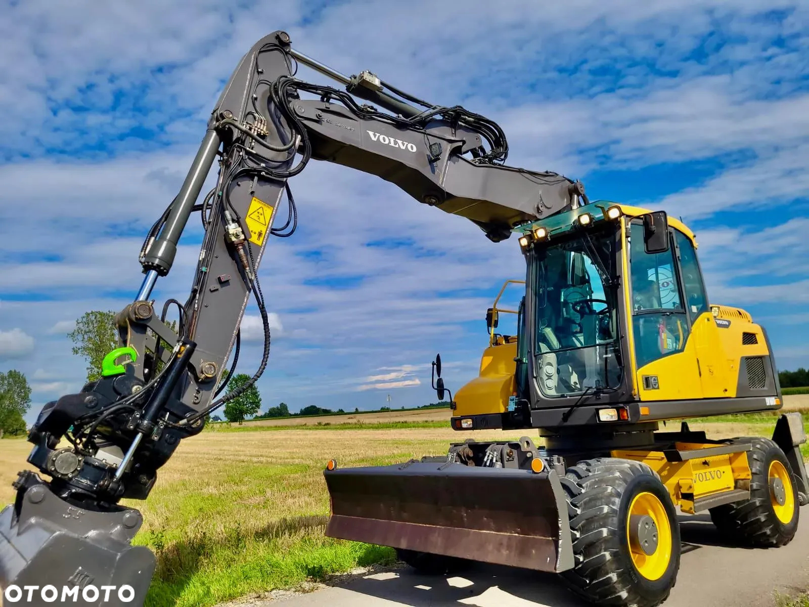 Volvo EW 160 D  Koparka Kołowa, Rototilt Rotator, 4 ŁYZKI Pług, Podpory - 9