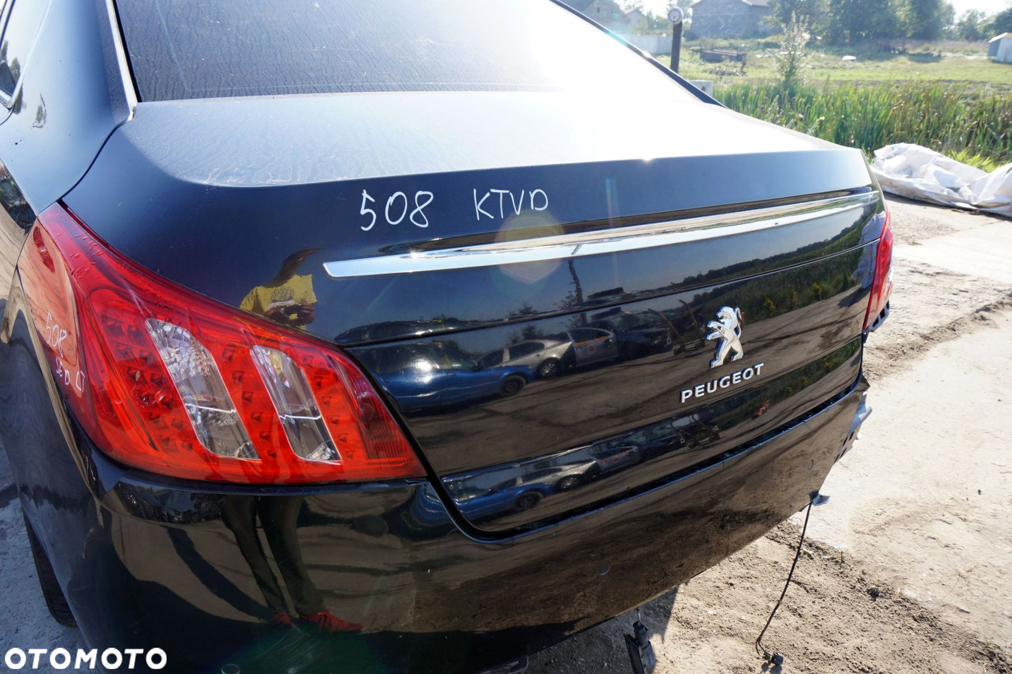 KLAPA BAGAŻNIKA TYLNA 508 I SEDAN KTVD  CZARNY PEUGEOT 2010-2018 - 2