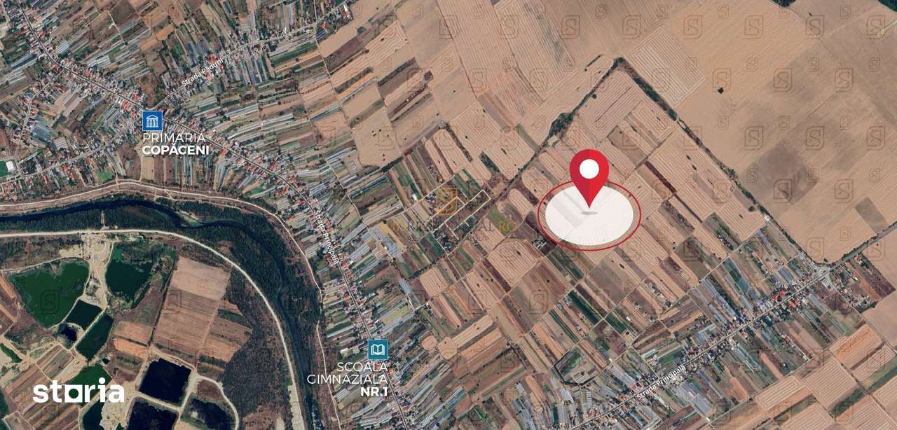 Teren de vânzare – 2.915 mp | Comuna Copăceni, Ilfov - Imagine principală: 2/3