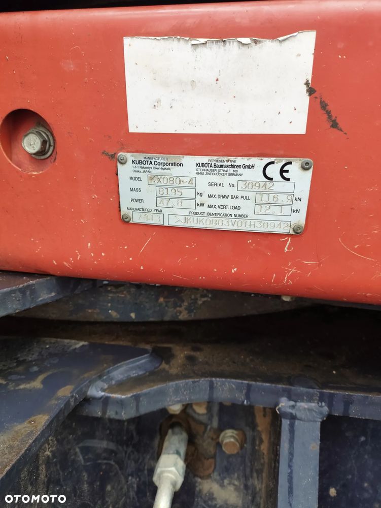 Kubota KX080-4 - 7