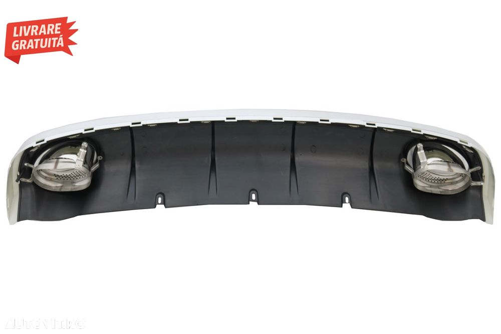 Difuzor Bara Spate si Ornamente Evacuare Audi A6 C7 4G Limousine Avant (2010-2014)- livrare gratuita - 5