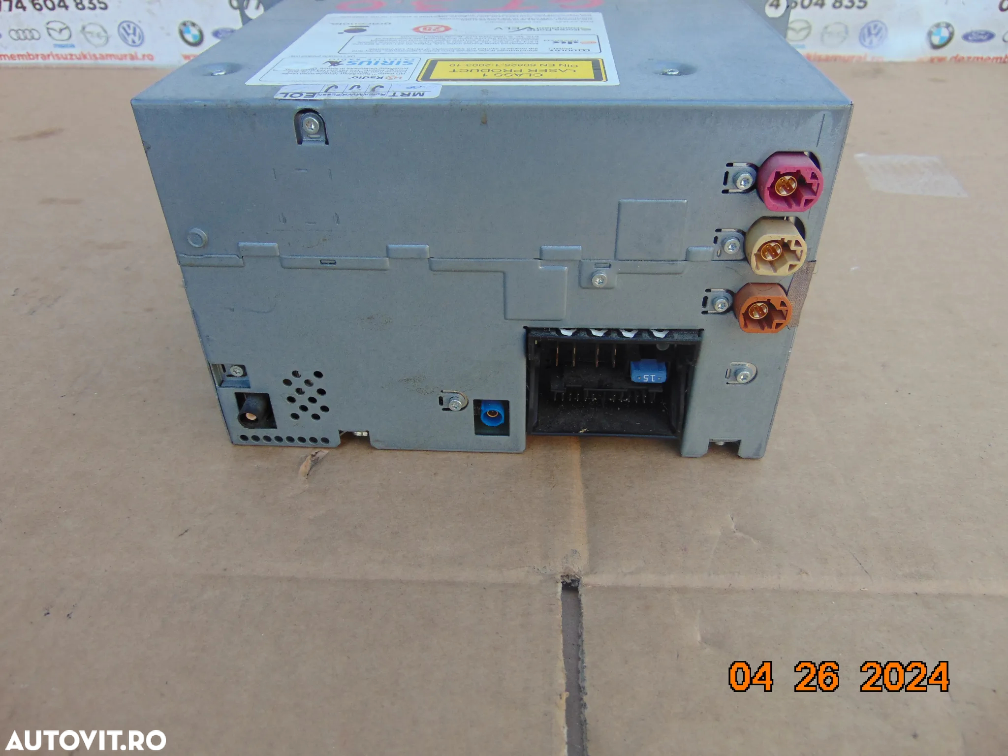 Unitate navigatie BMW F07 seria 5 gt radio cd gps f10 f11 cic f25 x3 cod 9223402 - 4