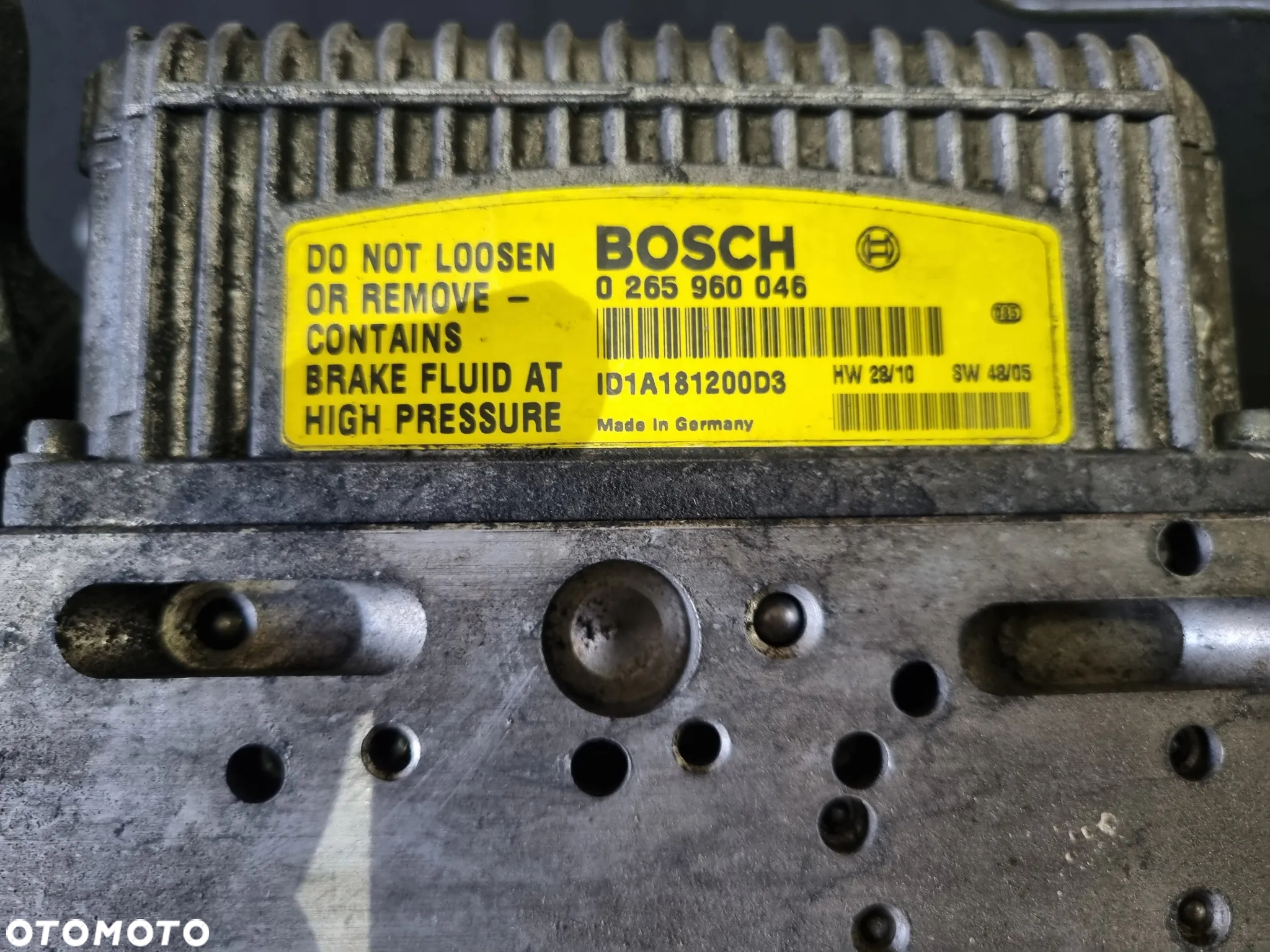 MERCEDES BENZ W211 E KLASA POMPA ABS 0265960046 - 3