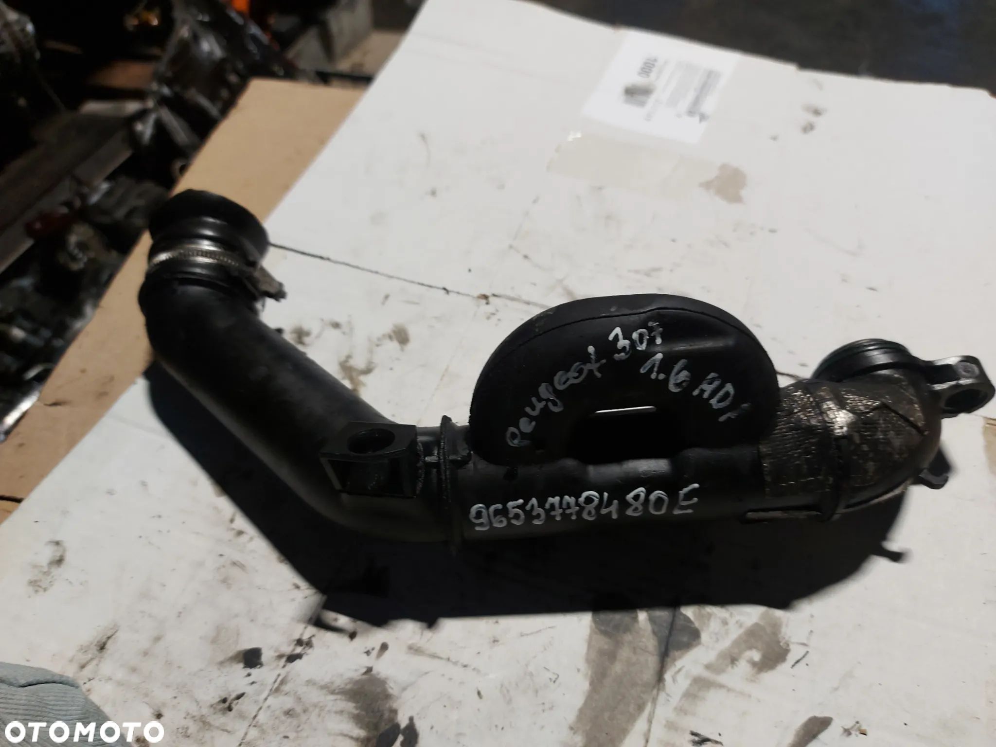 Rura intercoolera Peugeot 307 1.6hdi 9653778480E - 1