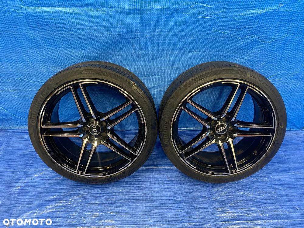 KOŁA KOŁO 21 FELGA ALUMINIOWE ALUSY 21"x 9,5J ET35  5X112; 66,6mm KOŁA NA SZTUKI ; OPONY CONTINENTAL ; AUDI Q7 ORYGINAŁ - 2