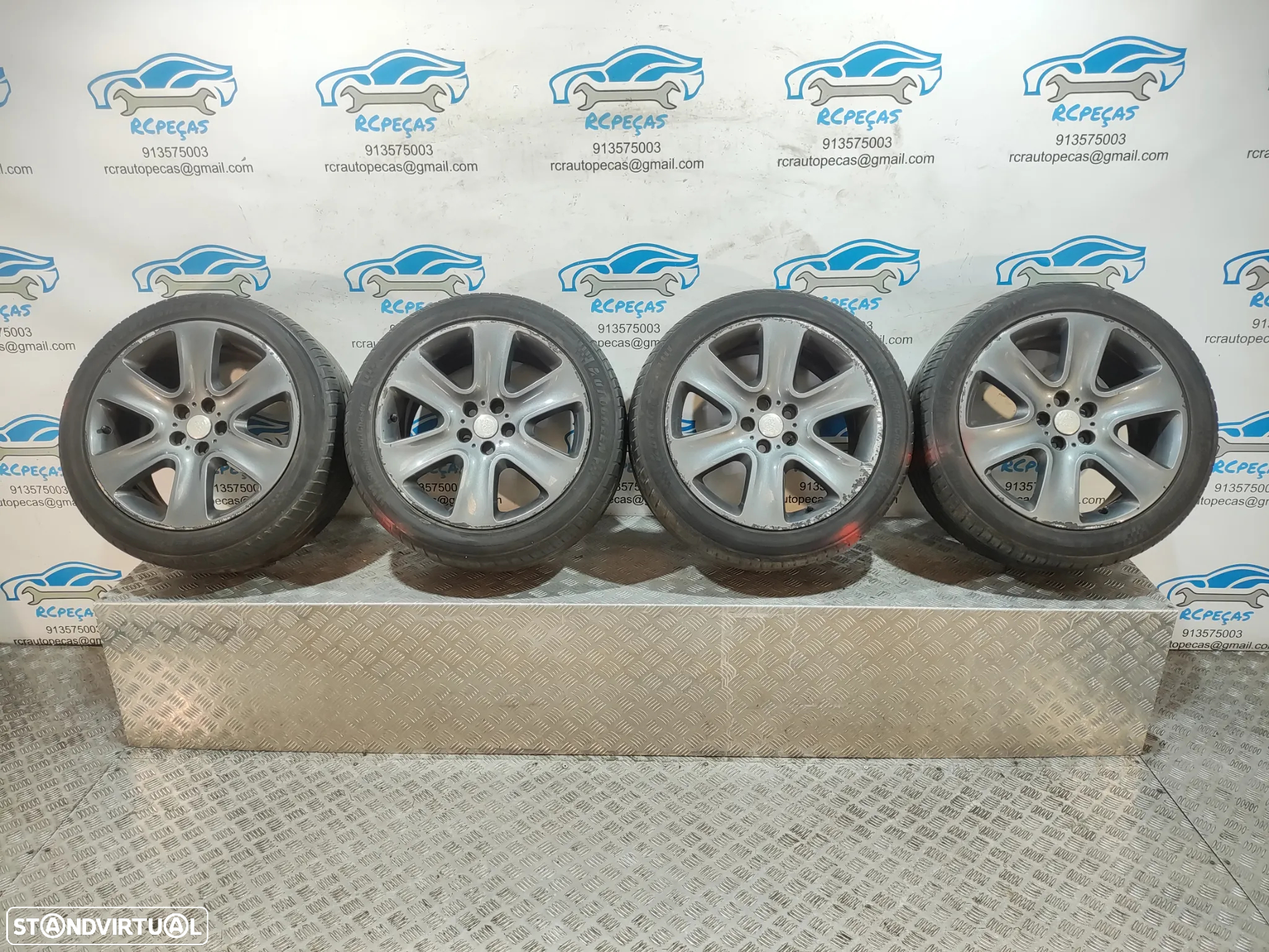 Jantes 18" Jaguar - XF MK1 I X250 - ORIGINAIS - 8.5J | ET49 | 5x108 - 18 Polegadas | 8X23-1007-BA  | 8X231007BA | Jante | 5 x 108 | 245 45 18 | Pneus - 2